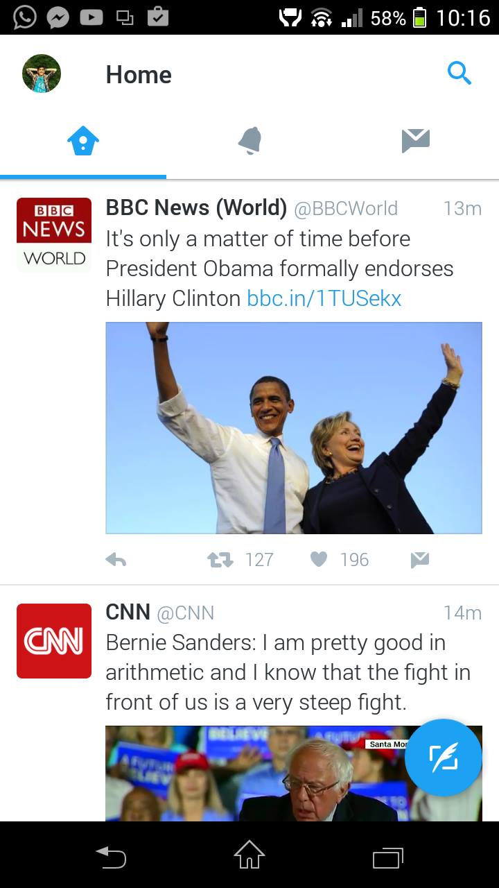 Twitter'in Android proqramı gözlənilən yenilik alıb