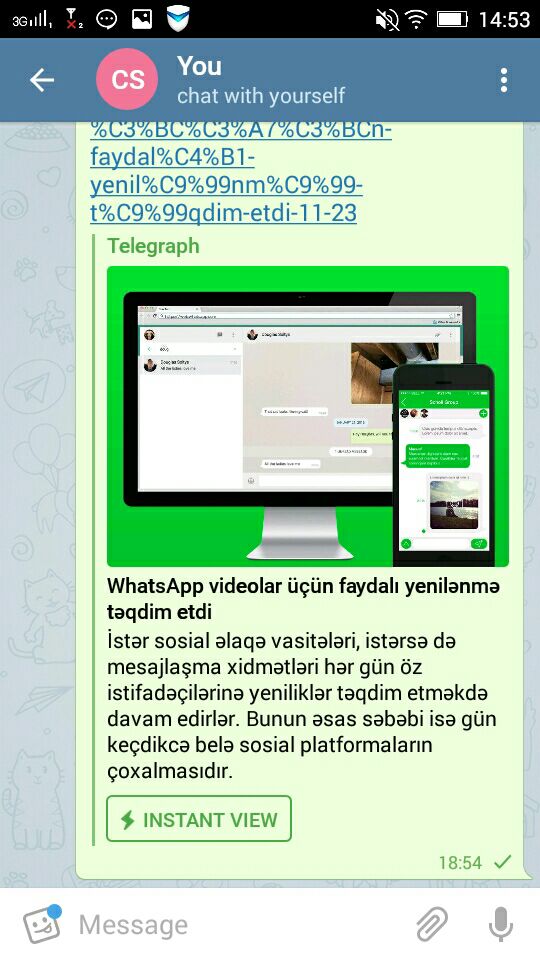 Məşhur mesajlaşma platforması "Telegram" özünün yeni bloq platforması "Telegraph"ı təqdim etdi
