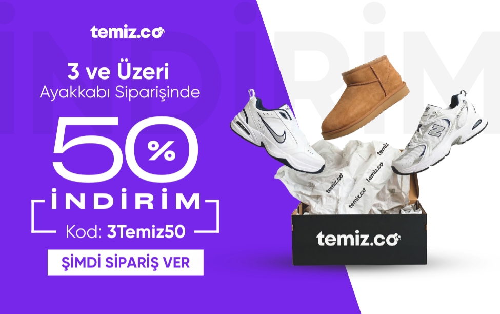 3 Ayakkabı %50 İndirim