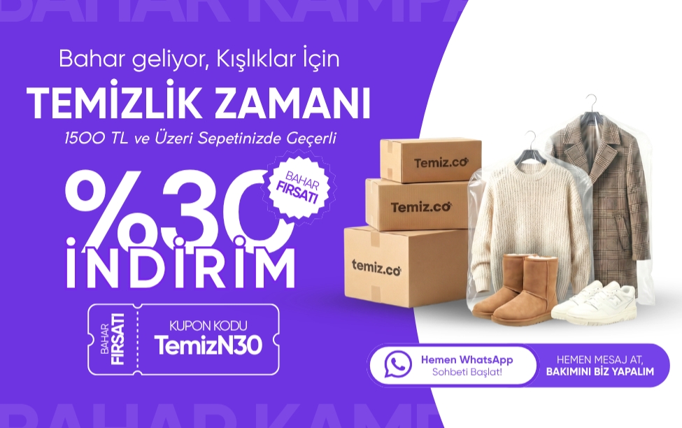 Temizco Bahar Kampanyası - %30 İndirim