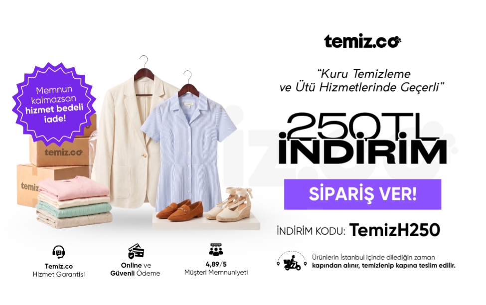 250 TL NET İNDİRİM FIRSATI!
