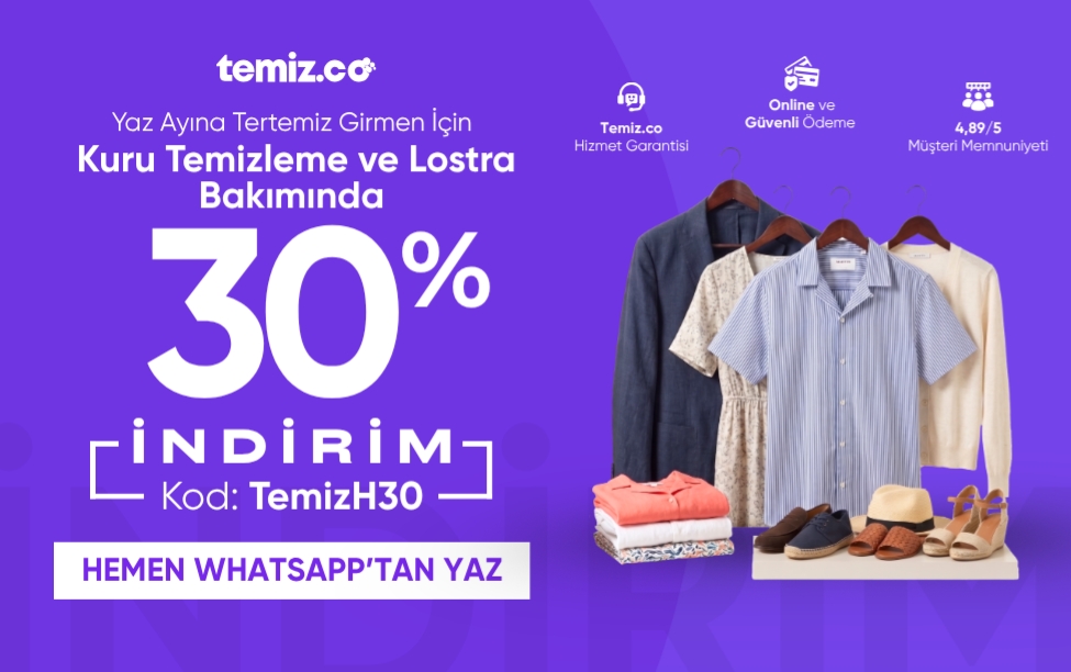 Temizco Ayın Kampanyası - %30 İndirim