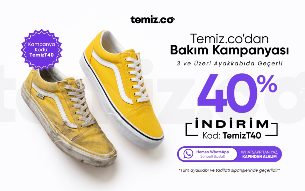 3 Ayakkabı Kampanyası - %40 İndirim