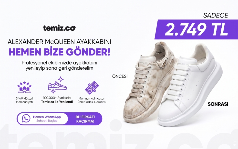 Alexander McQueen Ayakkabı Bakım ve Tadilat Sadece 2.749,90 TL!