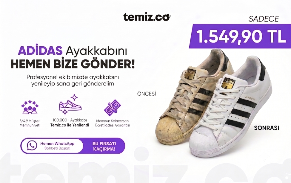 Adidas Sneaker Bakım ve Tadilat Sadece 1.549,90 TL!
