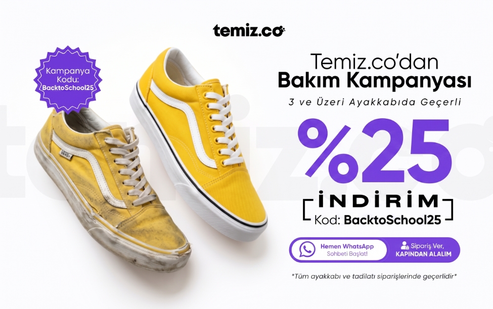3 Ayakkabı Kampanyası - %25 İndirim