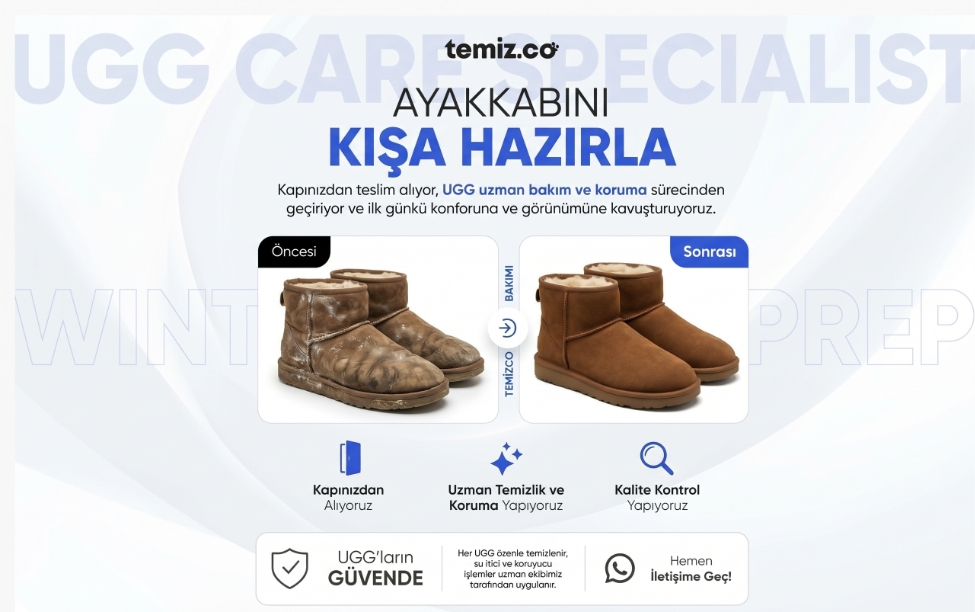 Temizco UGG Bakım Uzmanlığı!
