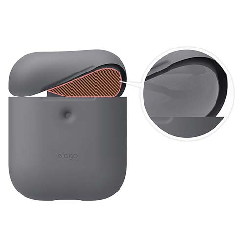 Elago Airpods 2 Silicone Case - Medium Gray