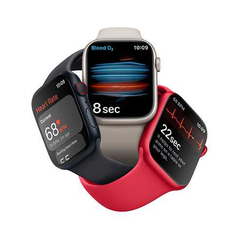 Apple Watch Series 8 GPS + Cellular 41mm Zlaté nerezové puzdro so zlatým Milánskym ťahom