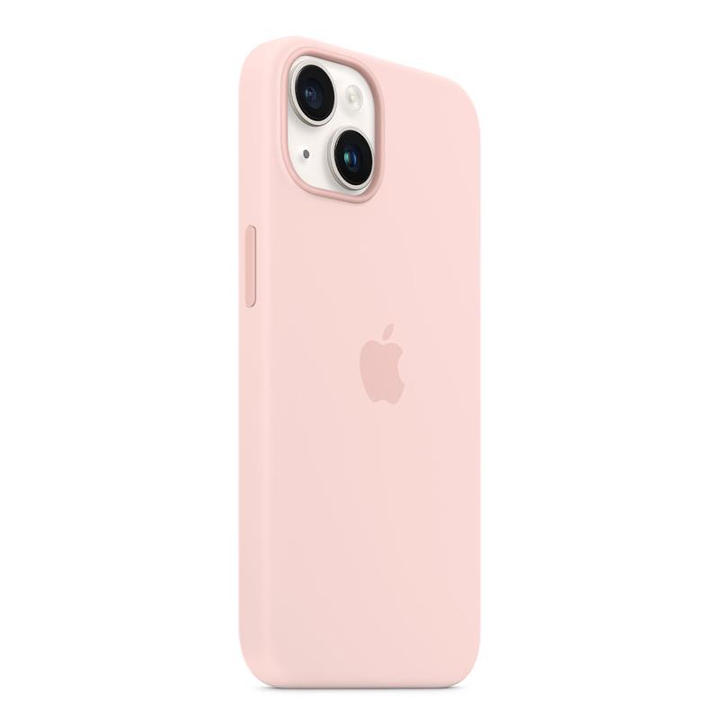 Apple iPhone 14 Plus Silicone Case with MagSafe - Chalk Pink