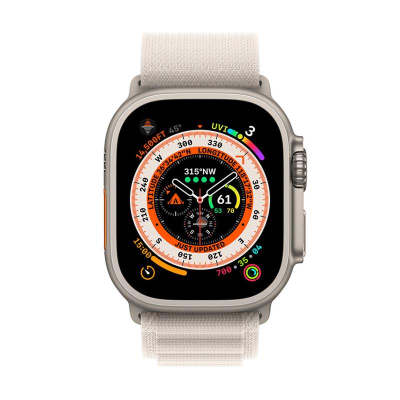 Apple Watch 49mm Starlight Alpine Loop - Small