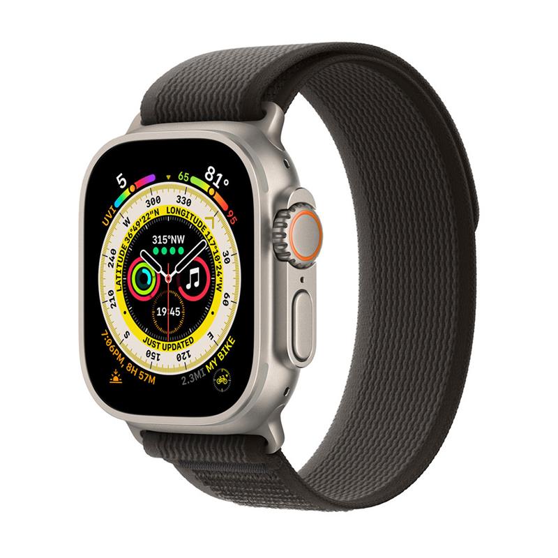 Apple Watch 49mm Black/Gray Trail Loop - M/L