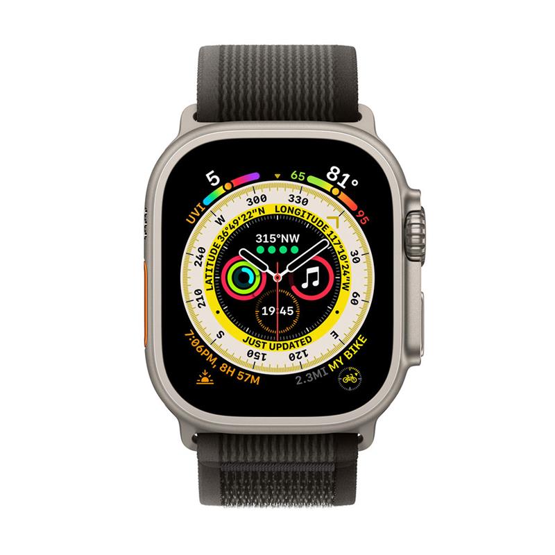 Apple Watch 49mm Black/Gray Trail Loop - M/L