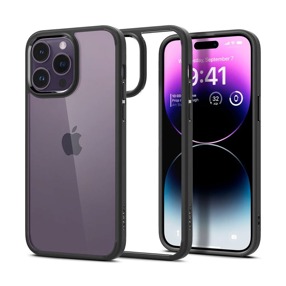 Spigen kryt Ultra Hybrid pre iPhone 14 Pro - Mate Black