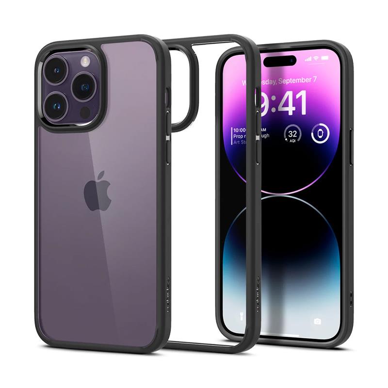 Spigen kryt Ultra Hybrid pre iPhone 14 Pro - Mate Black
