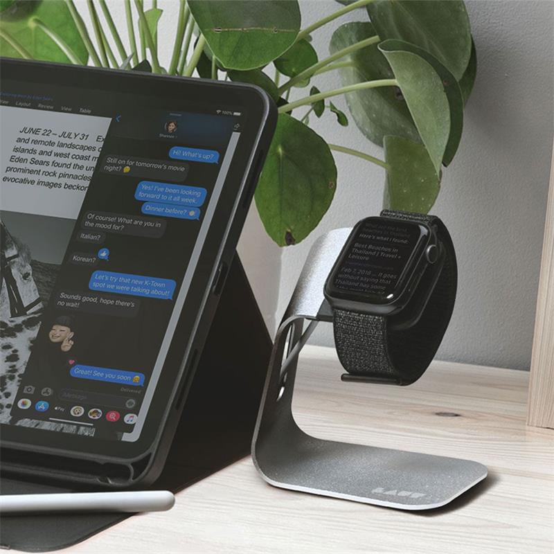 LAUT stojan AW Stand pre Apple Watch - Gun Metal