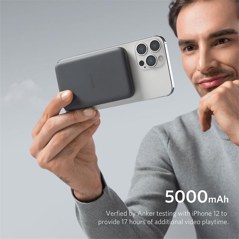 Anker 2-in-1 Magnetic Wireless Charger MagGo 633 - Interstellar Gray