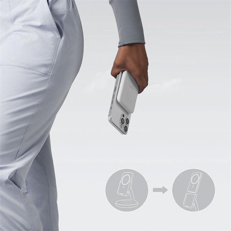 Anker 2-in-1 Magnetic Wireless Charger MagGo 633 - Dolomite White