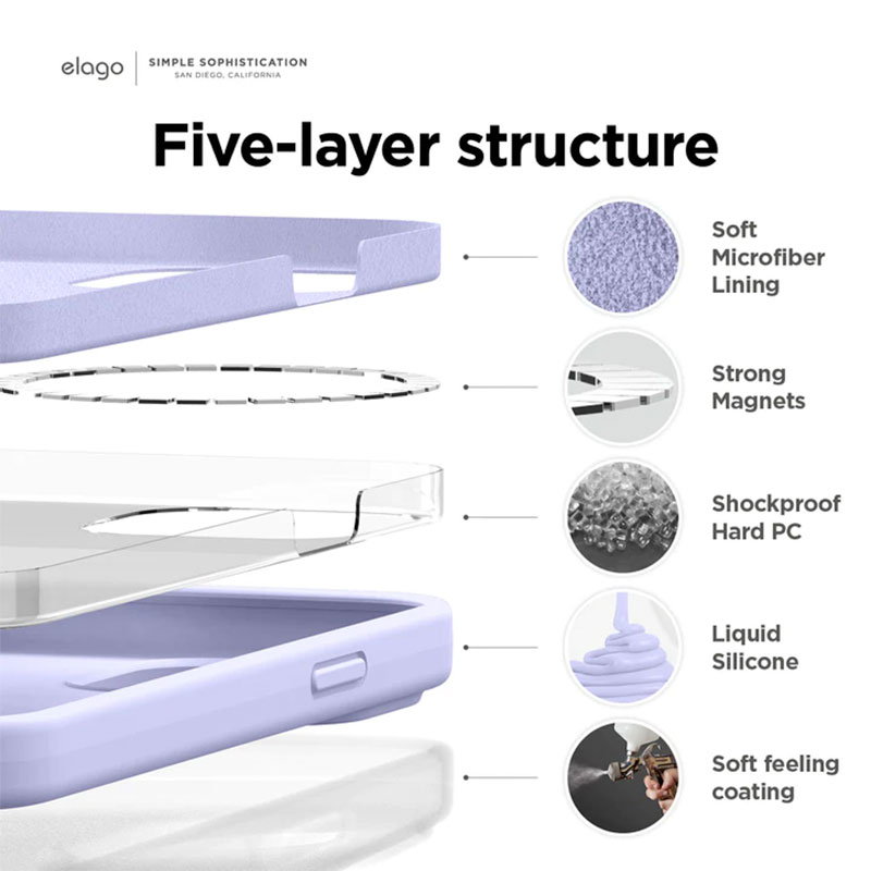 Elago kryt Silicone Case Magsafe pre iPhone 14 - Lovely Pink