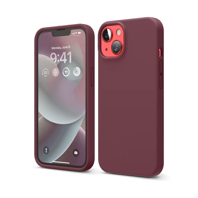 Elago kryt Silicone Case pre iPhone 14 - Burgundy