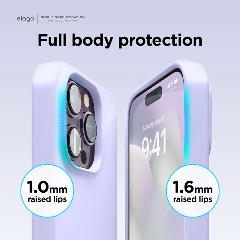 Elago kryt Silicone Case pre iPhone 14 Pro - Jean Indigo