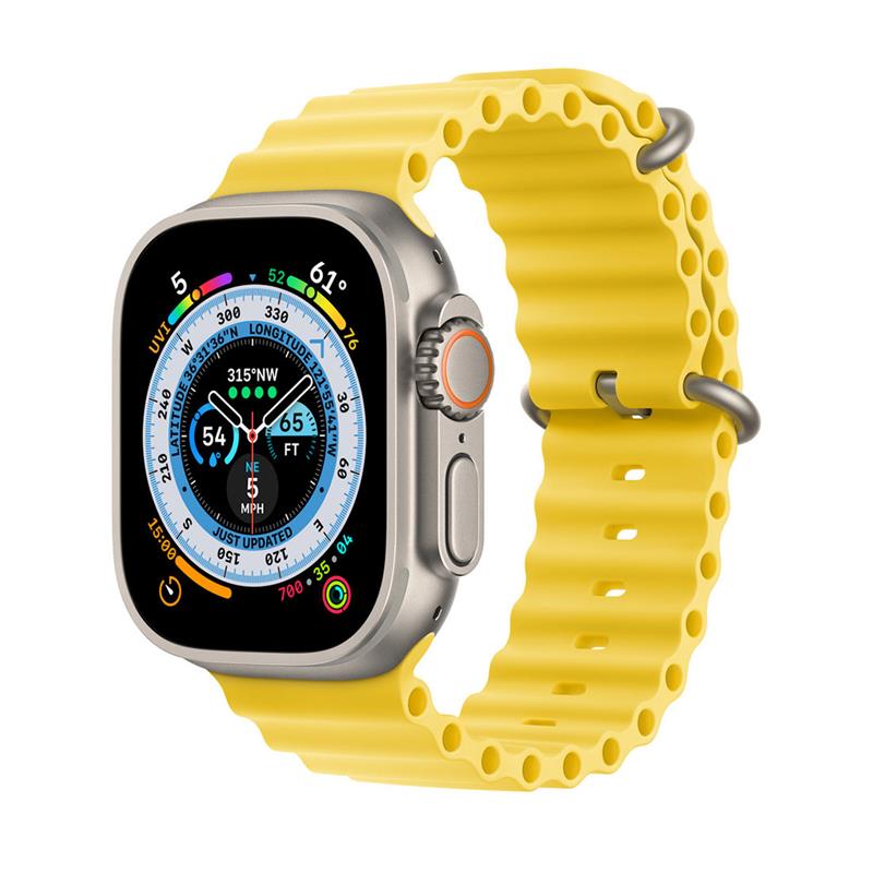 Apple Watch 49mm Yellow Ocean Band
