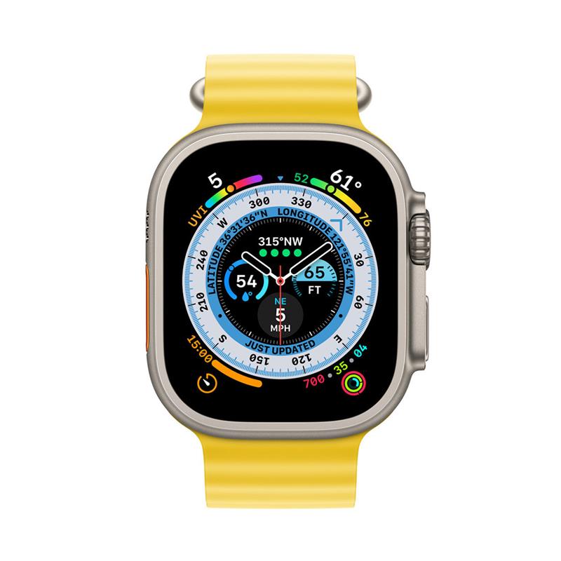 Apple Watch 49mm Yellow Ocean Band