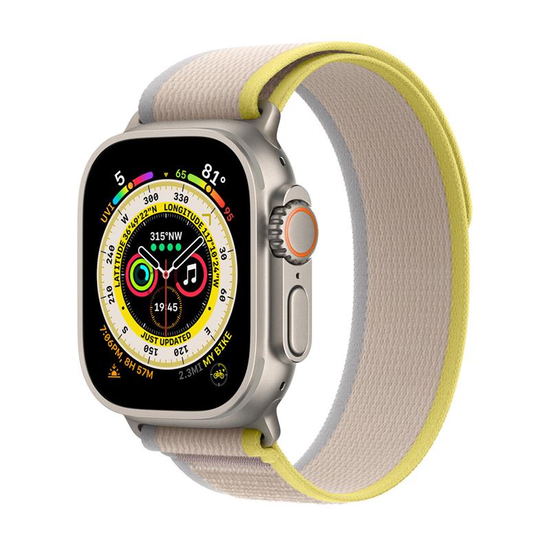 Apple Watch 49mm Yellow/Beige Trail Loop - S/M