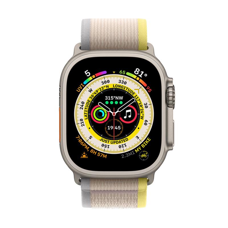 Apple Watch 49mm Yellow/Beige Trail Loop - S/M
