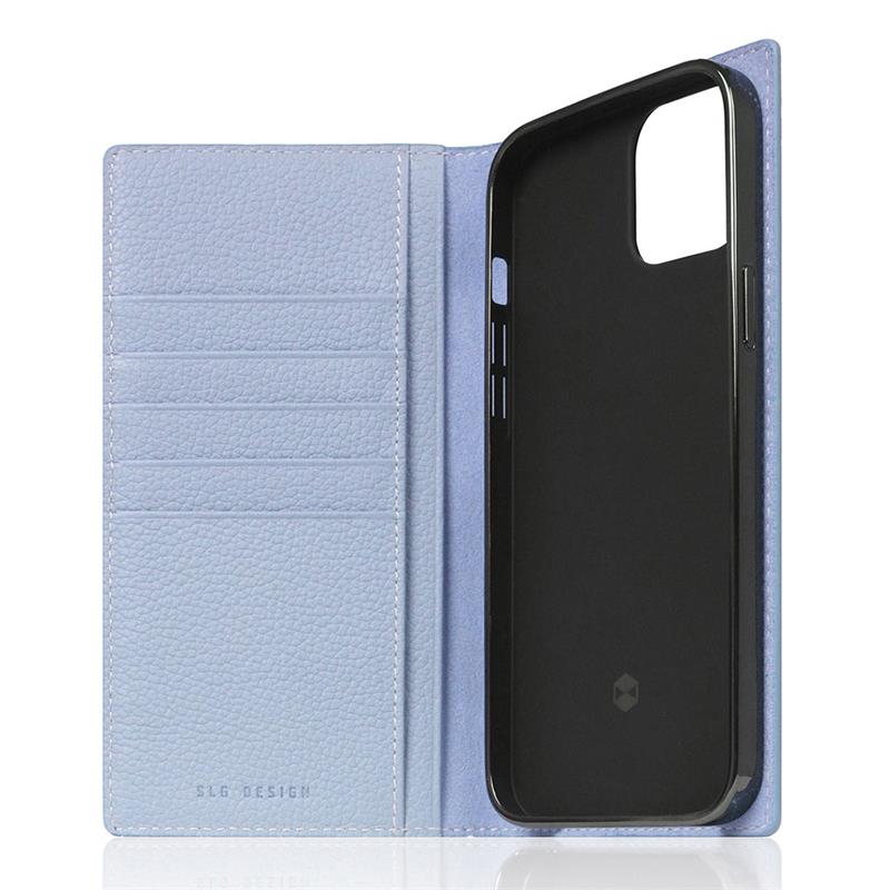 SLG Design puzdro D8 Full Grain Leather pre iPhone 14 Plus - Powder Blue