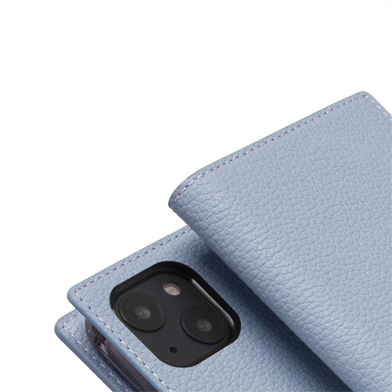 SLG Design puzdro D8 Full Grain Leather pre iPhone 14 Plus - Powder Blue