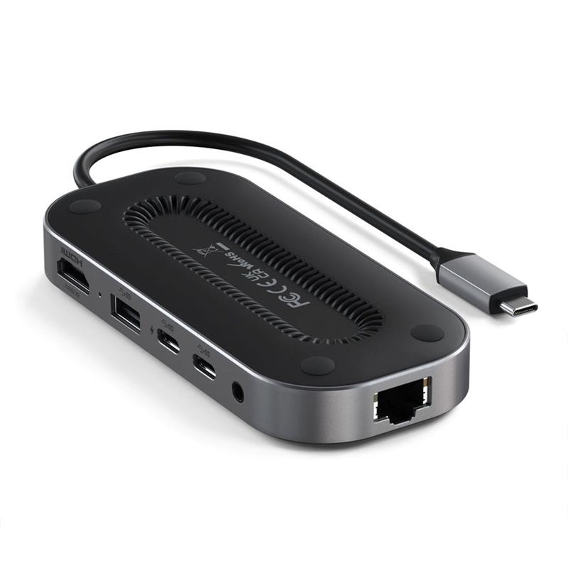 Satechi USB-4 Multiport Adapter with 2.5G Ethernet - Space Gray Aluminium