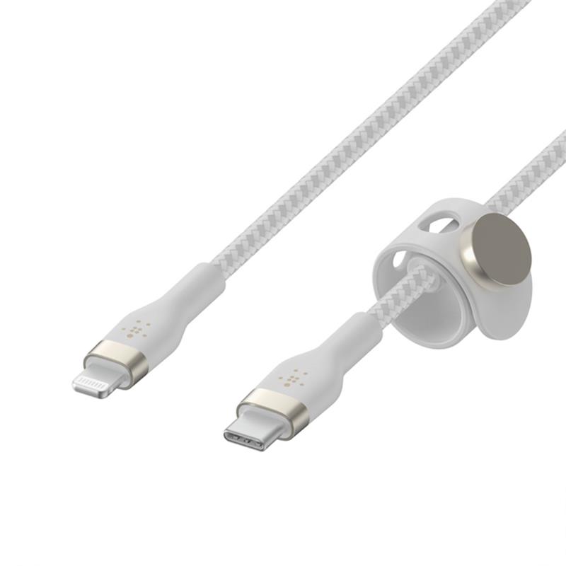 Belkin kábel Boost Charge Pro Flex USB-C to Lightning 3m - White