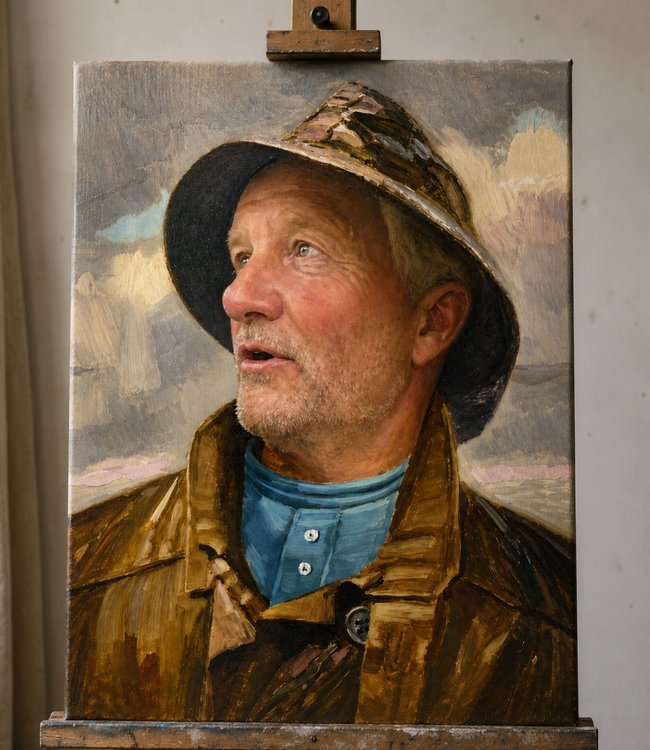 Custom portrait painting of a man