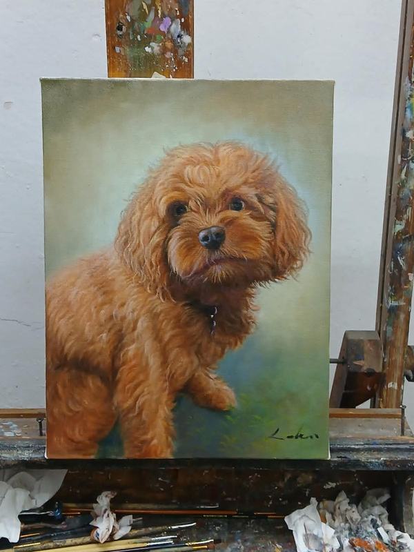 Dog painting from picture