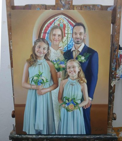 Custom portrait paintings