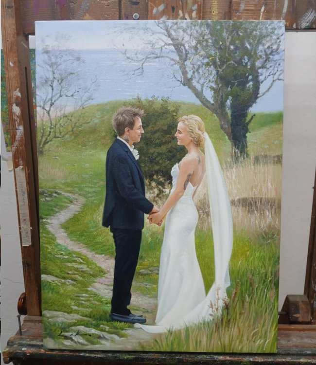 Hochzeitsgemälde vom Hochzeitskünstler