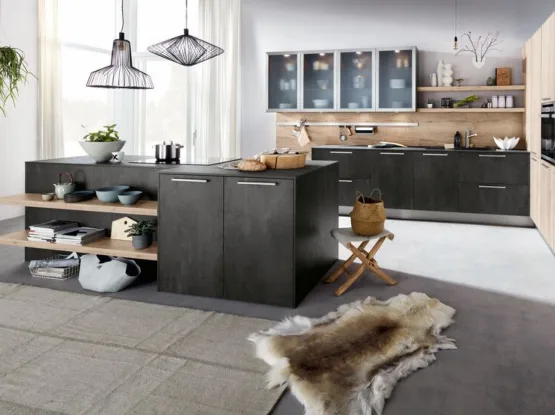 Stoere landelijke keuken met eiland