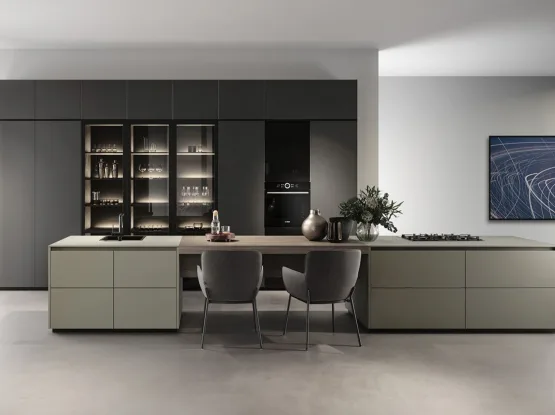 Luxe moderne keuken met dubbel eiland