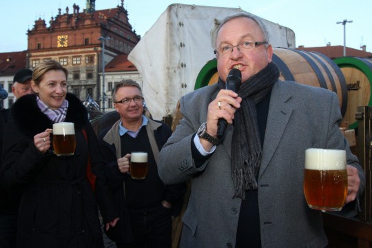Plzeňané na Svatomartinských trzích ochutnali i pivo