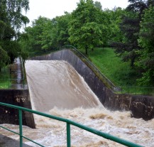 Situace na plzeňských řekách (3.6.2013 večer)