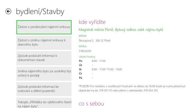 Vizuál interaktivního průvodce úřadem