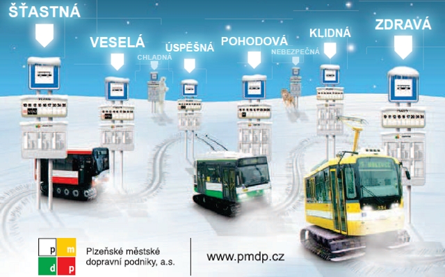 Provoz městské veřejné dopravy se o vánočních svátcích mění