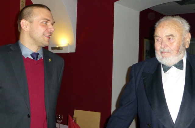 Před kocertem se s potomky Antonína Dvořáka setkal primátor Martin Baxa.