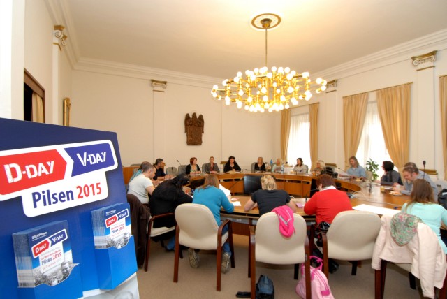 Foto z tiskové konference ke Slavnostem svobody v roce 2014