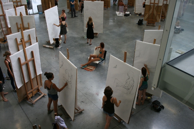 Letní škola umění ArtCamp 2014 - figurální kresba