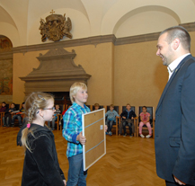 Školáci se při poznávání historie radnice setkali s primátorem