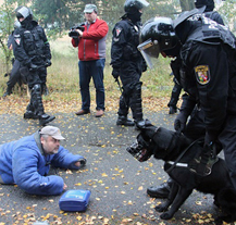 Na letišti v Líních cvičily jednotky městské policie a plzeňské věznice