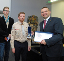 Primátor Martin Baxa se stal držitelem Medaile skautské vděčnosti