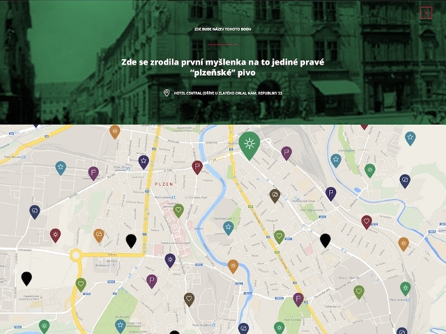 Interaktivní mapa Skrytého města